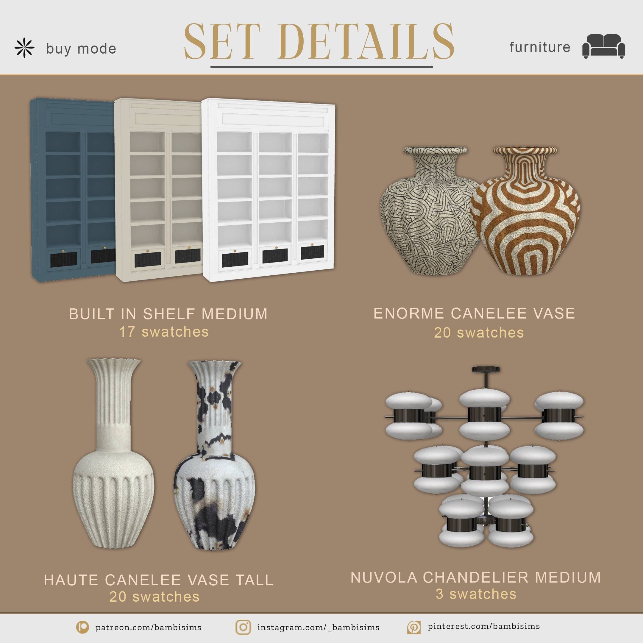 Галерея мода Набор для гостиной Shermine collection vol.2 #1